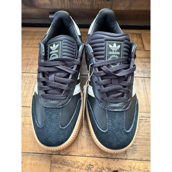 Adidas Samba XLG Shoes Mens Size 6 W-7 Black White Gum Leather Originals NEW - Picture 2 of 7